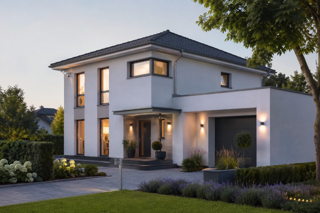 Einfamilienhaus mit Sicherheitstechnik